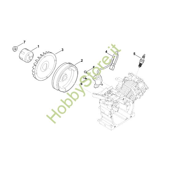 Picture of I - Sistema di accensione e volano EHC 600.0 (EHC600-0001)
